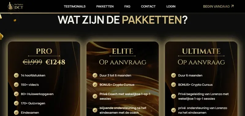 Pro Traders DCT project screenshot 3