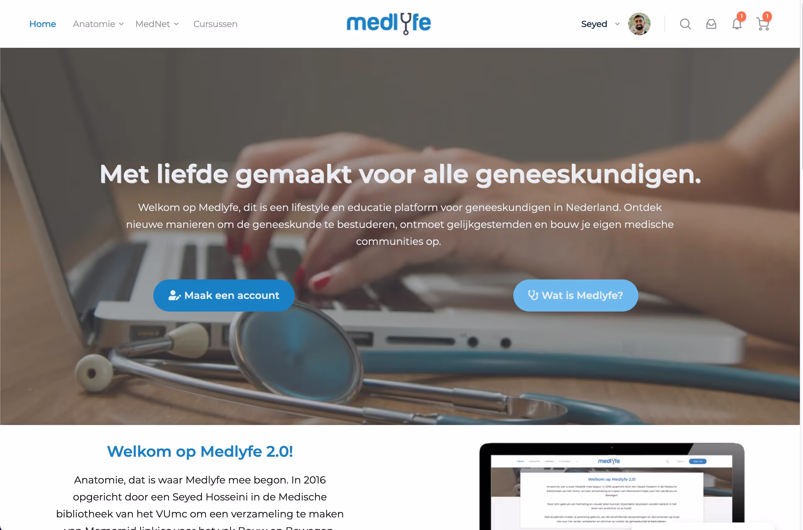 Medlyfe project screenshot 1