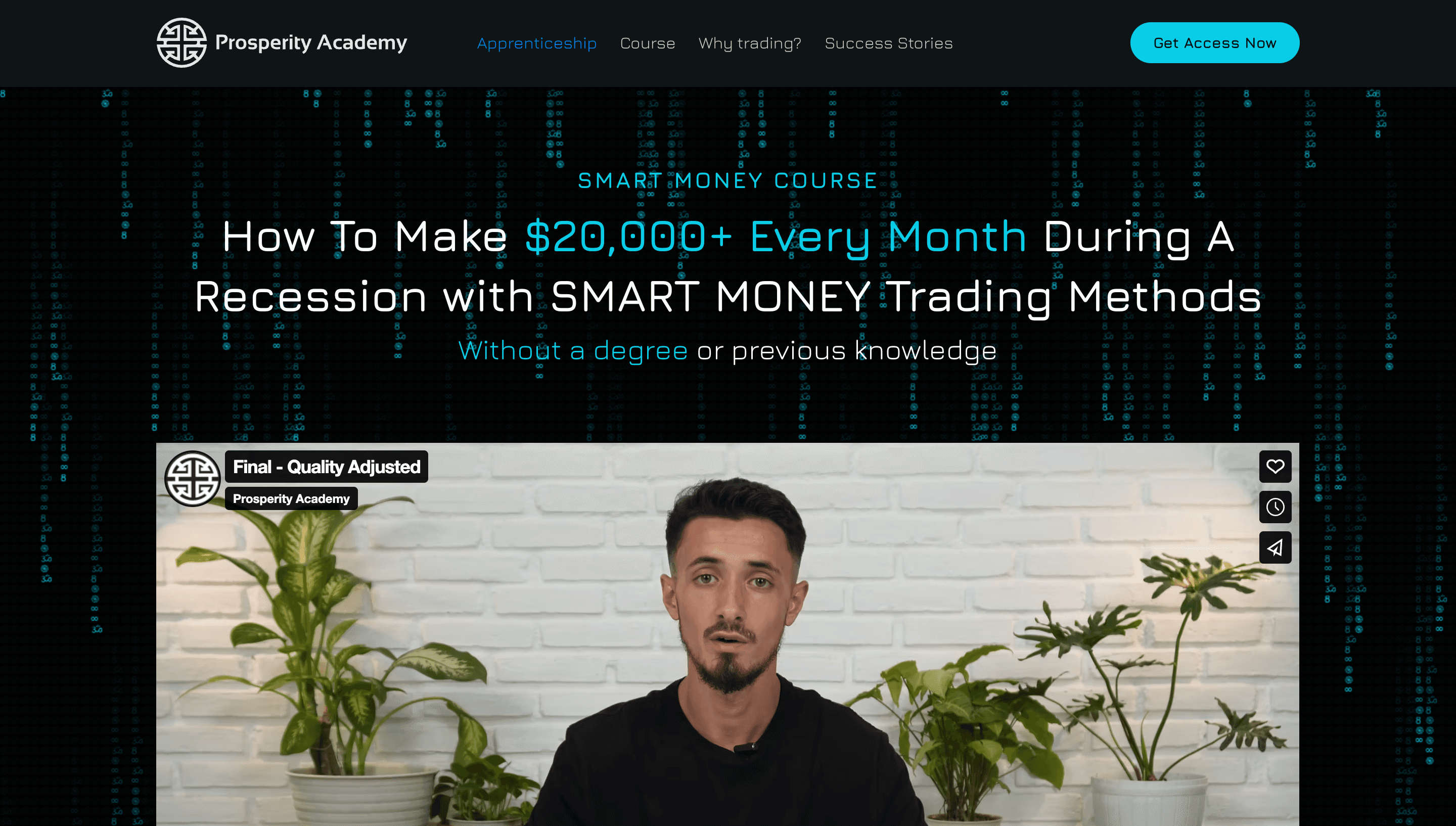 Prosperity School project screenshot 1