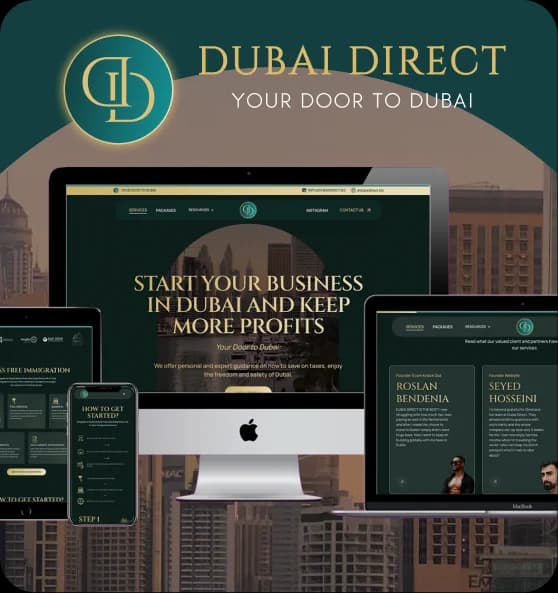 Dubai Direct website by Weblyfe