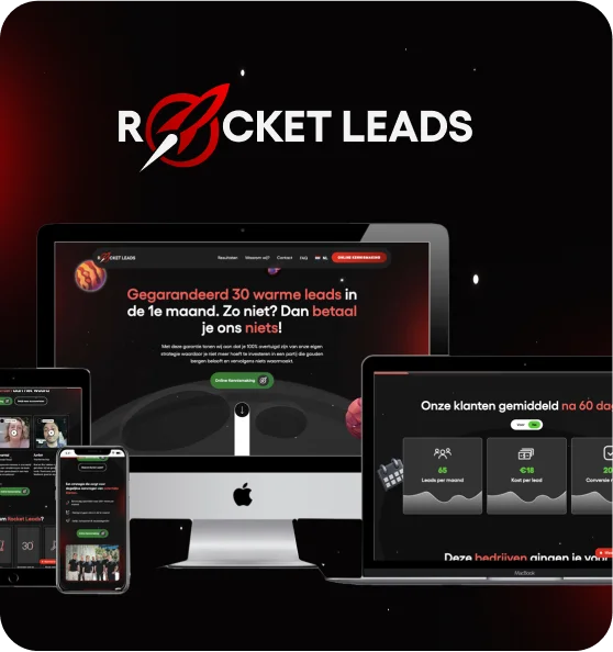 RocketLeads website by Weblyfe