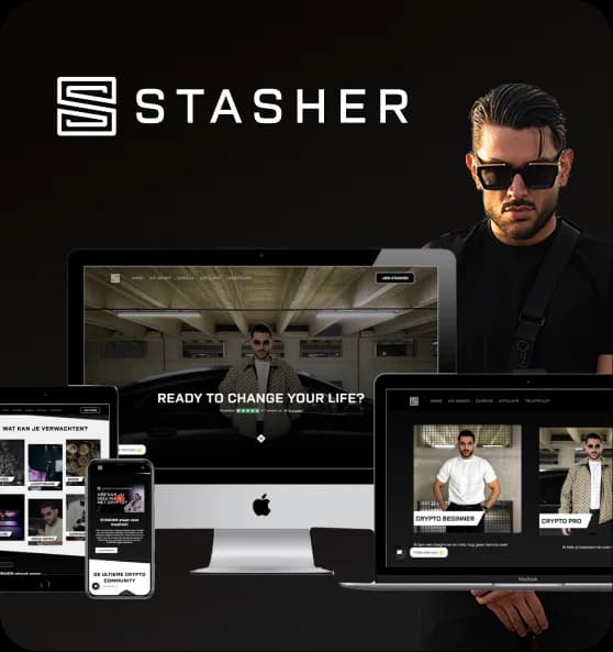 Stasher website by Weblyfe